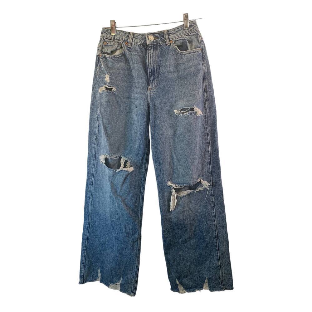 GARAGE Women’s Distressed Street Wide Jeans / Size: 5-W27